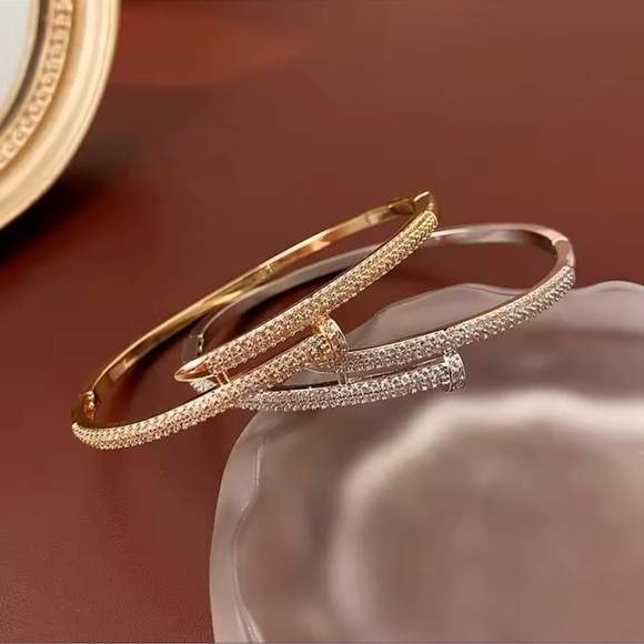 Just Un Clou Nail Crystal Bangle Bracelet - Picture 4 of 10